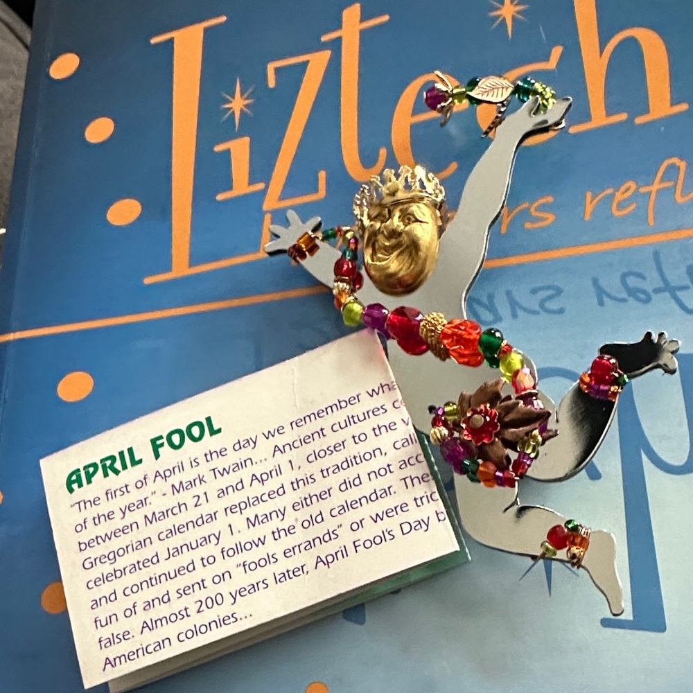 Liztech APRIL FOOL Brooch/Pin signed 2005